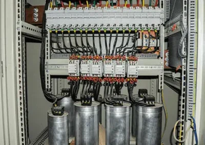 Quadro com banco de capacitores