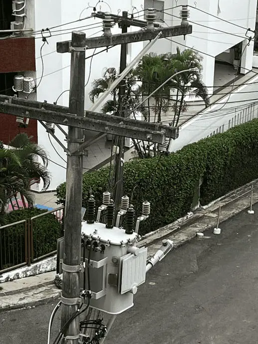 rede aérea de energia