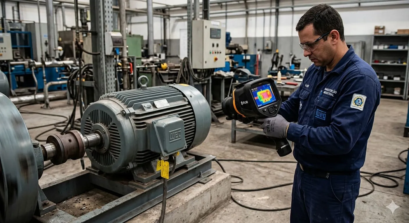 Termografia em motor elétrico